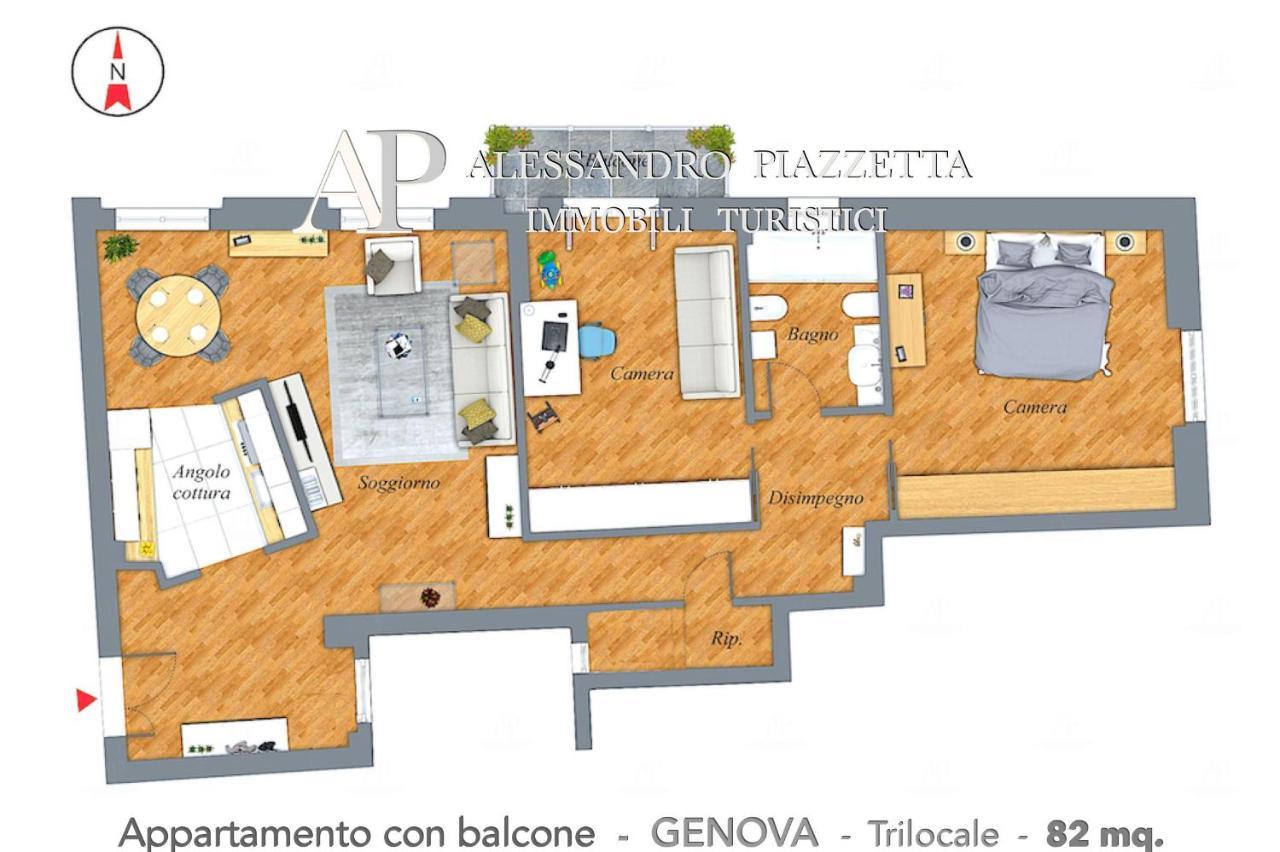 Casa Ri Al Mare Apartment Генуа Екстериор снимка